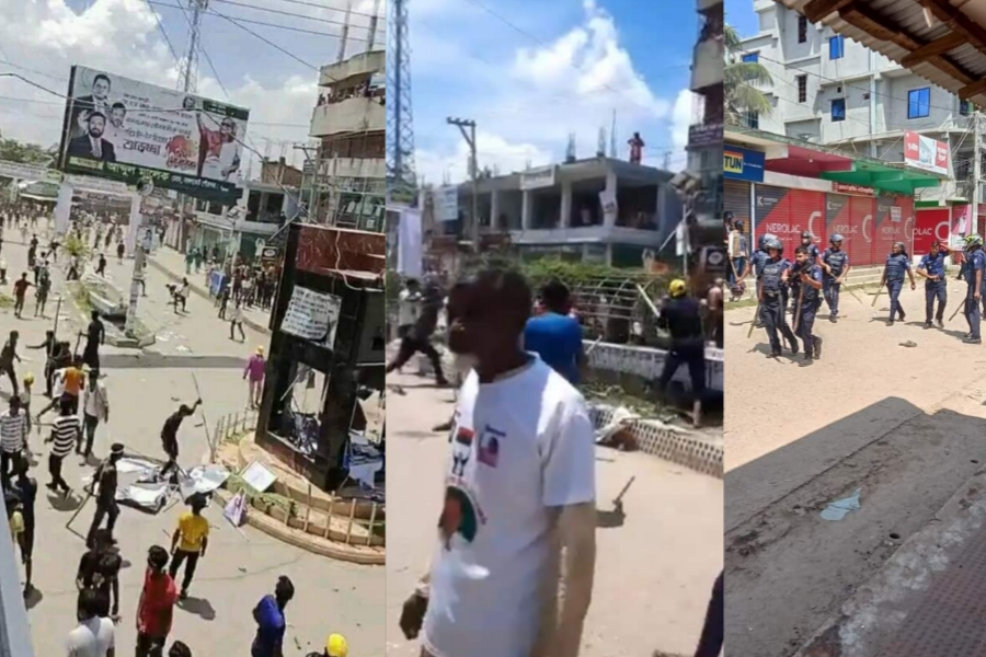 নাঙ্গলকোটে বিএনপির বিক্ষোভে ধাওয়া-পাল্টা ধাওয়া,  পুলিশসহ আহত ২০