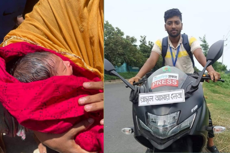 দাউদকান্দিতে নিহত ৩: 'তিনদিনের সন্তান ও স্ত্রীকে আনতে দুই বন্ধুসহ হাসপাতালে যাচ্ছিলেন সাংবাদিক রাসেল'